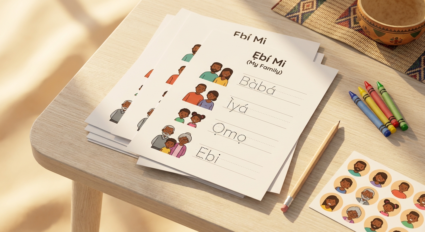 My Family Worksheet Pack